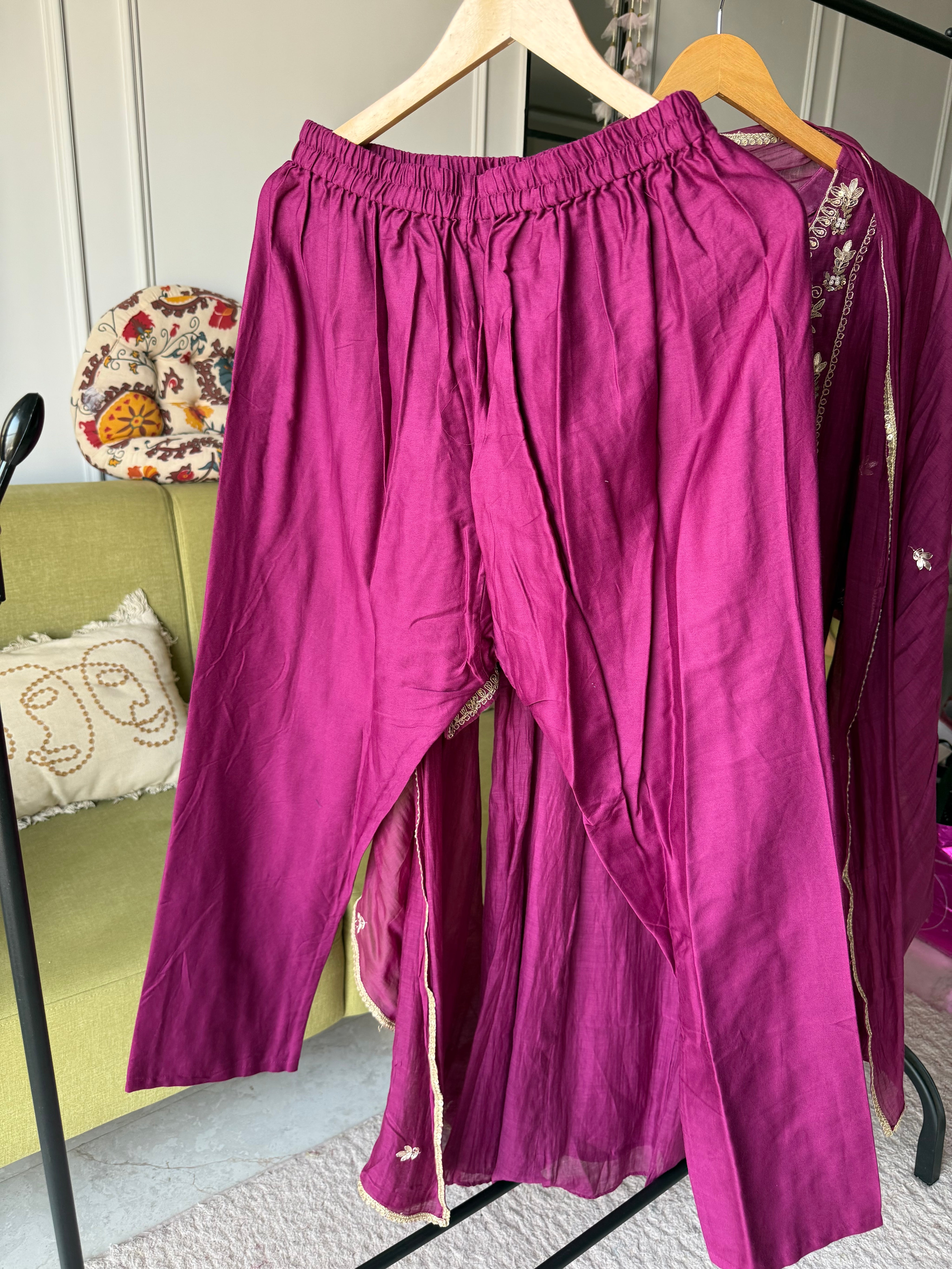 Pratima Mul Chanderi Handwork Dress