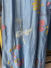 Meera mul chanderi aline dress