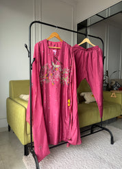 Saheli anghrakha hand work dress