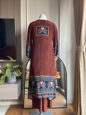 Esha crepe silk dress