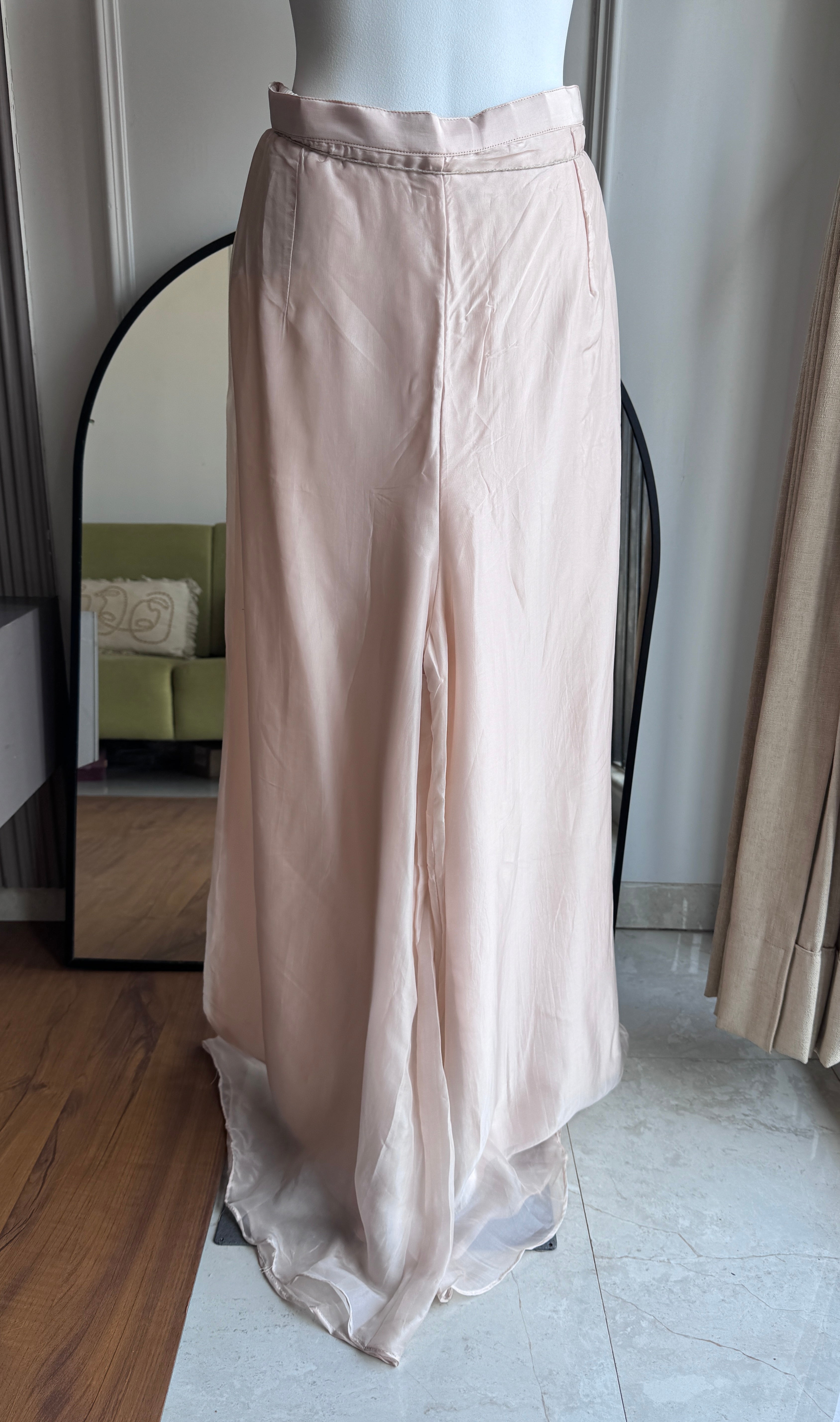 Neha Handwork Short Kurta Dress- Baby Pink (Make to Order)