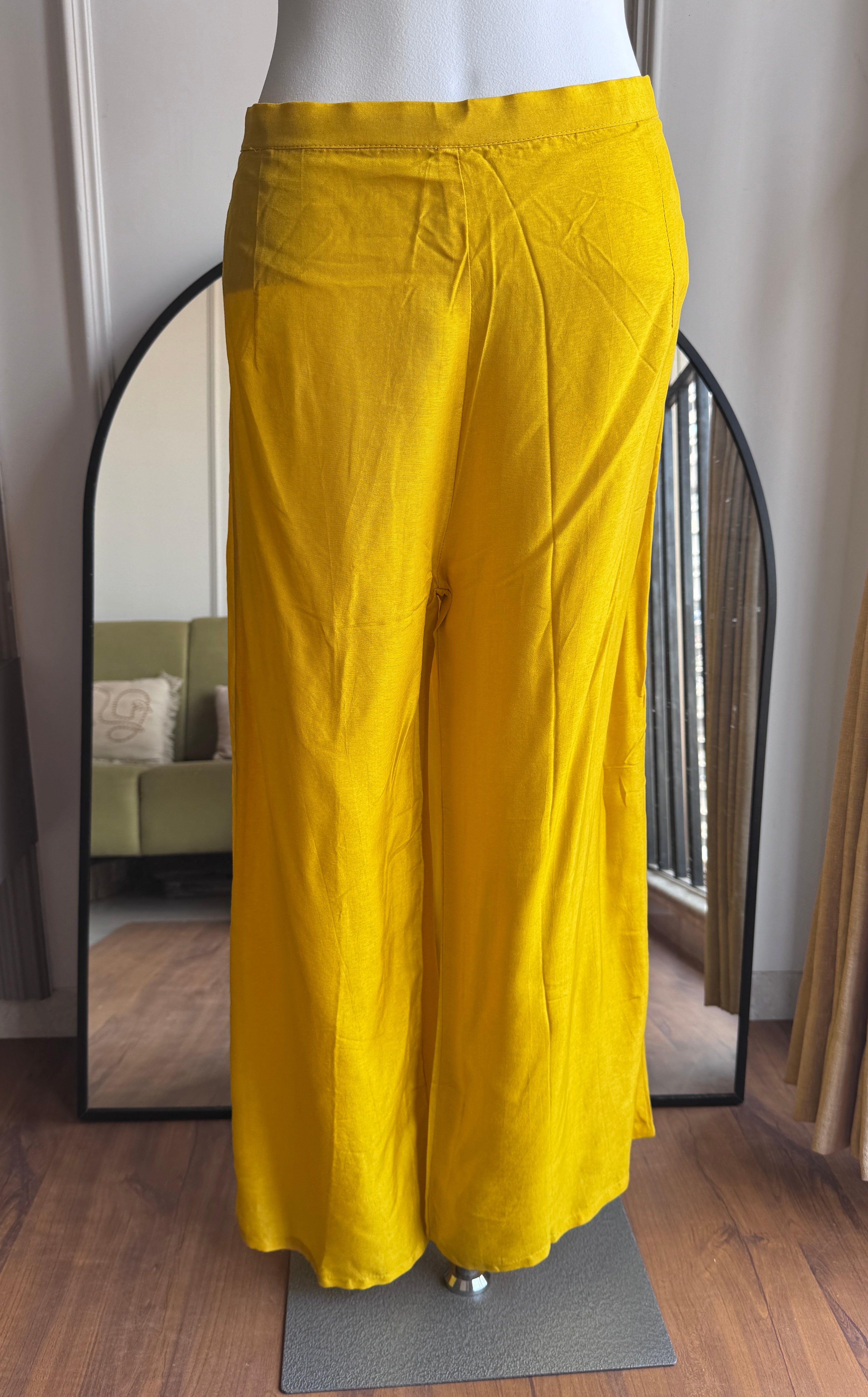 Swara Handwork Dress- Yellow