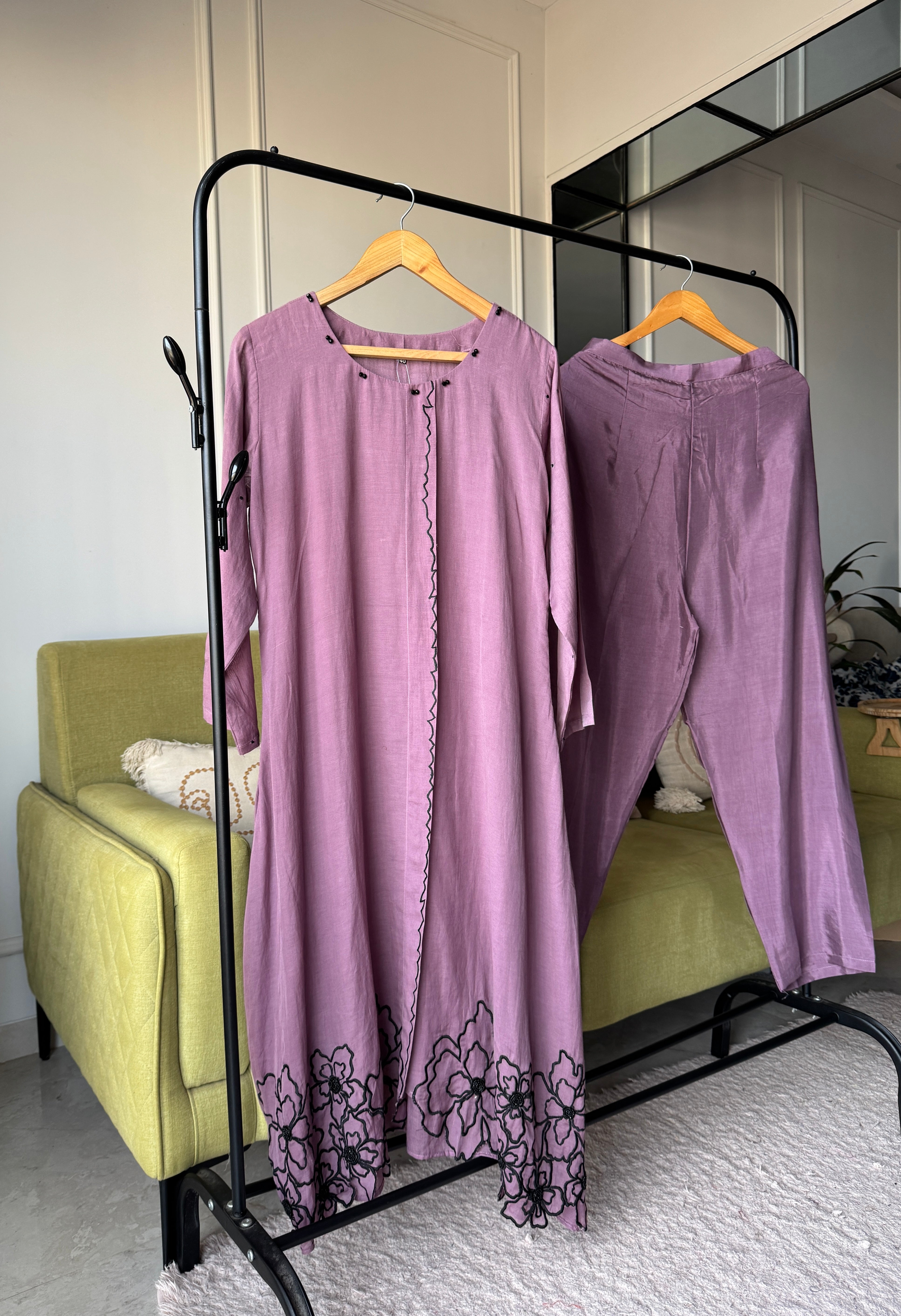 Mani Cut Work Aline Dress