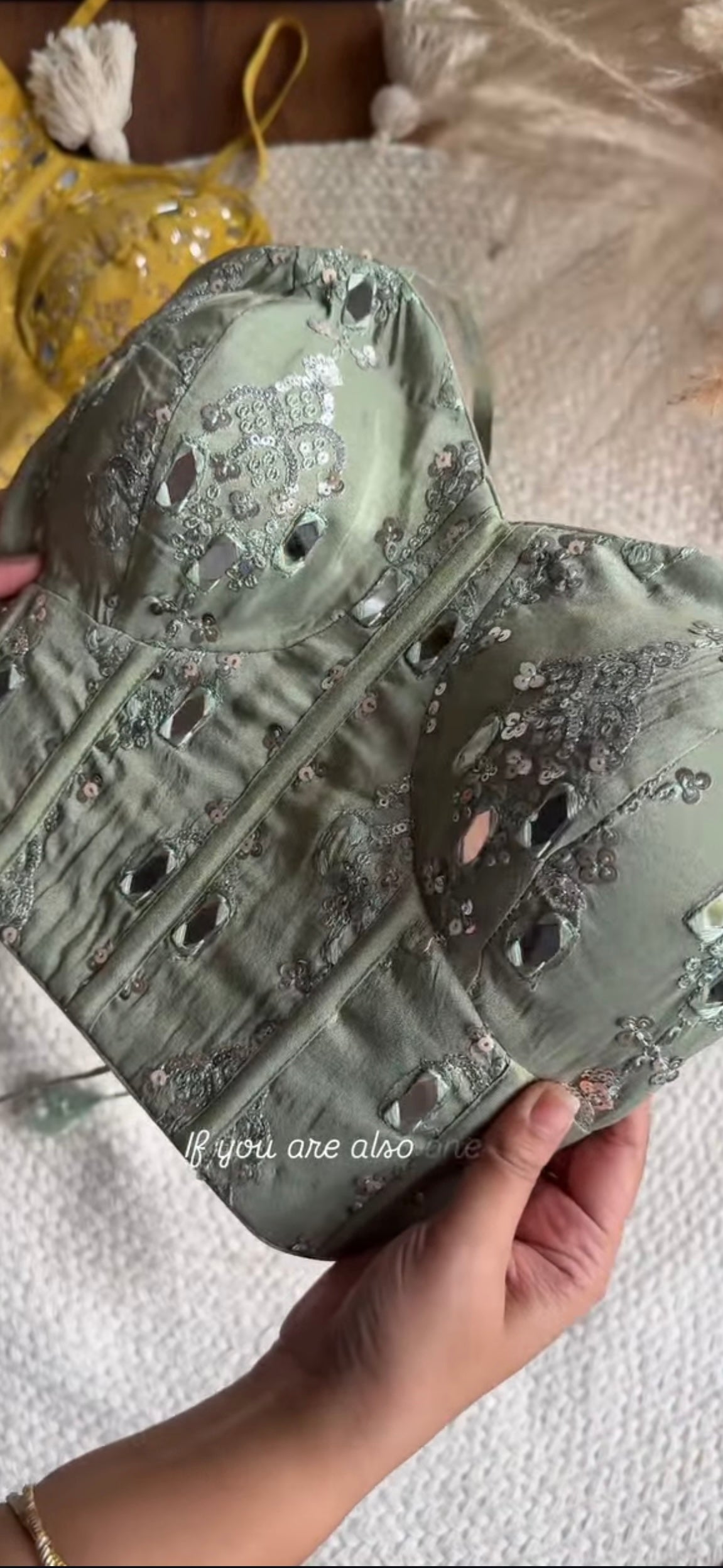 Swara Mirror Work Corset With Fish Cut Plazzo Coord Set