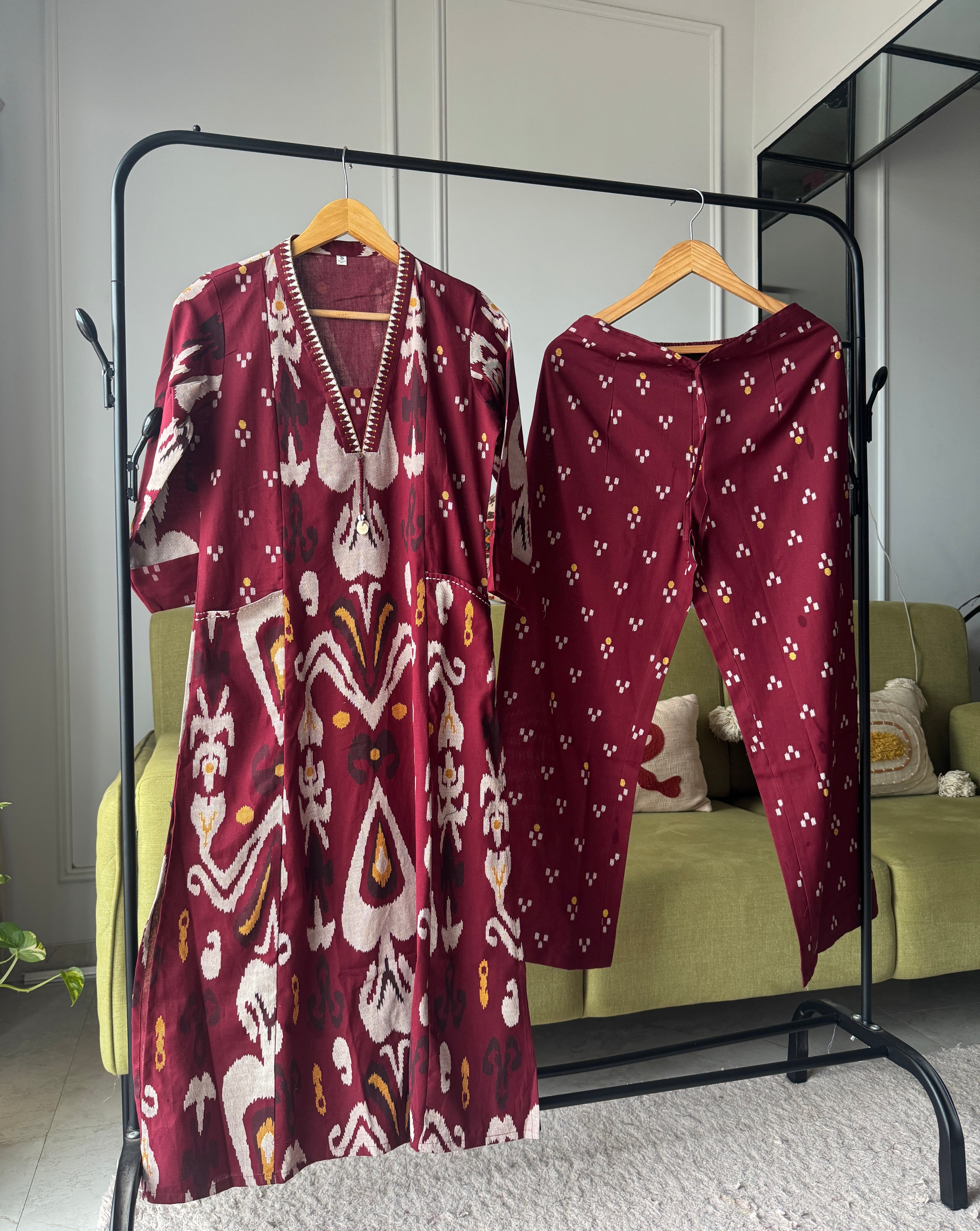 Habits A Line Tribal Print 2PC Set