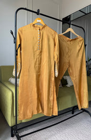 Kalpna Sequin Work Tissue Aline Kurta And Plazzo Set