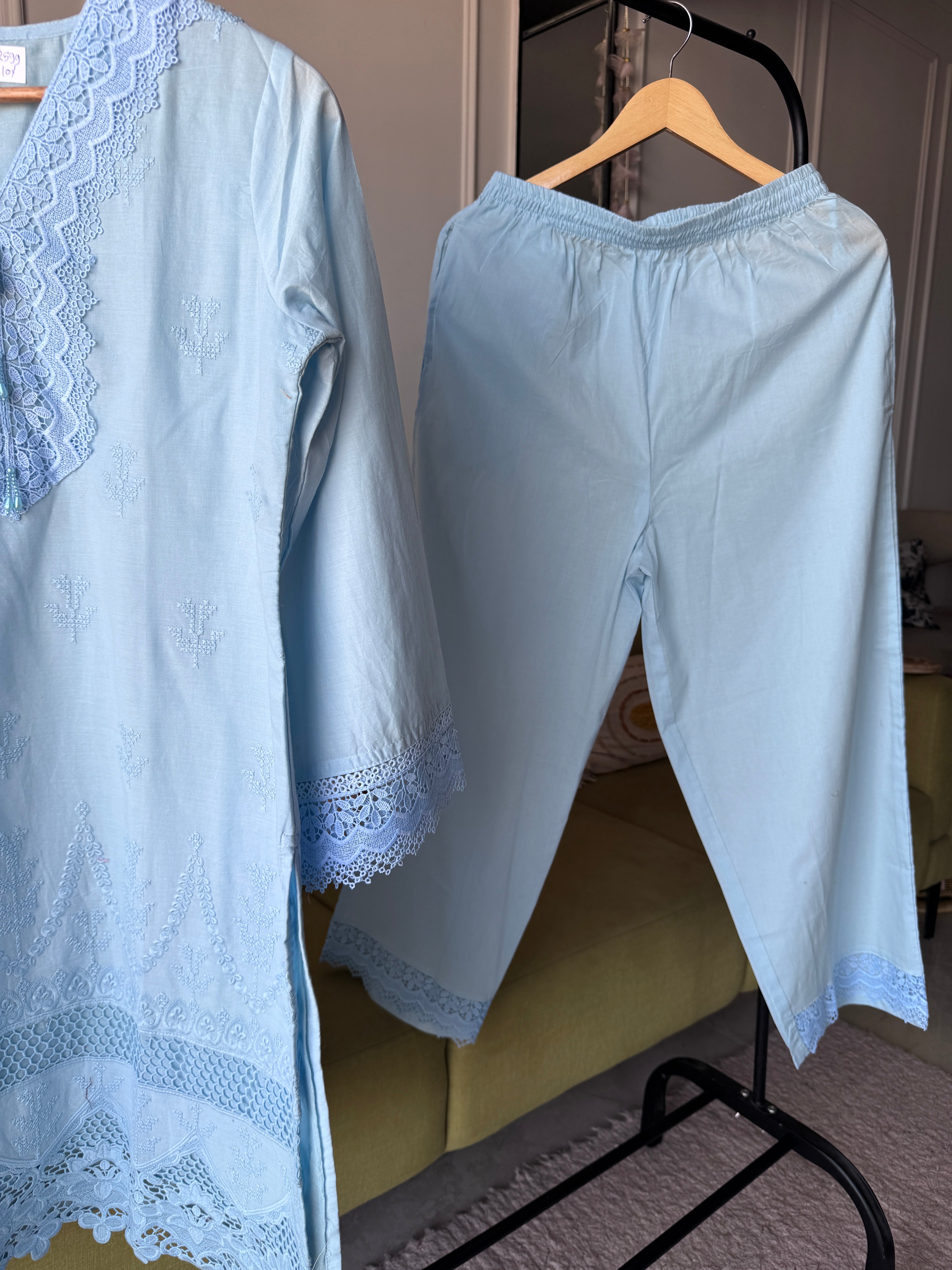 Tahini Lucknowi coord - Blue