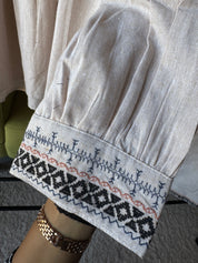 Neha Embroided Khadi Cotton Coord Set