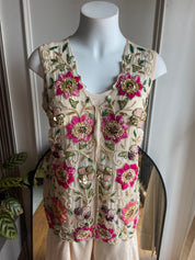 Payal Handwork Handwork Jecket With Padded Top And Super Flare Plazzo