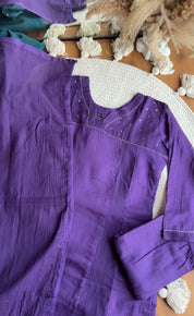 Riya Cotton With Kota Doriya Dupatta - Purple