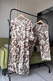 Mahi Cotton Flex Coord Set - Brown