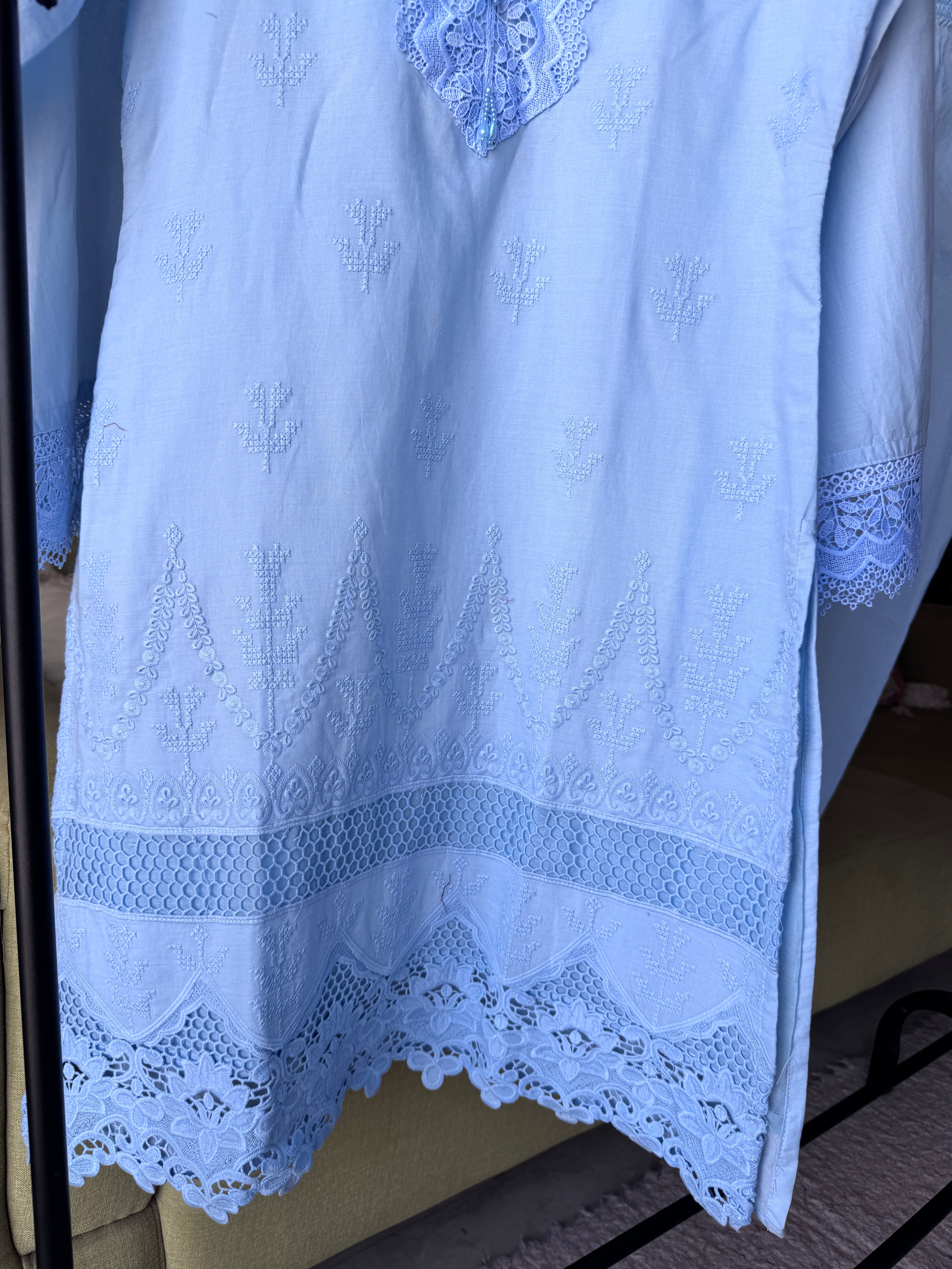 Tahini Lucknowi coord - Blue