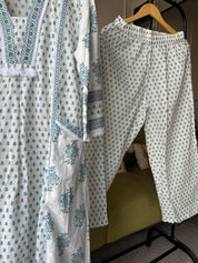 Pihu Bell Sleeves Print Cotton Dress