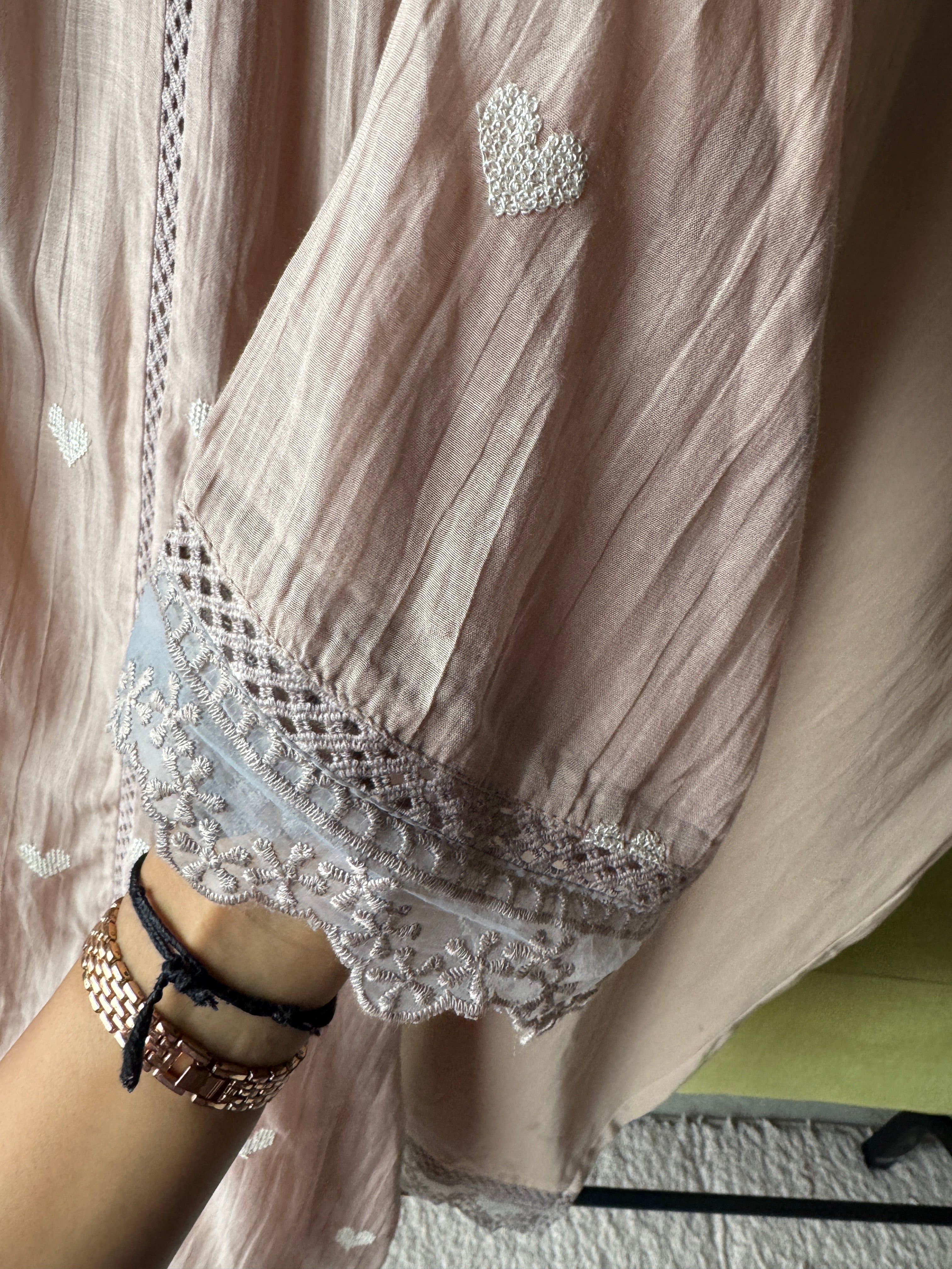 Ayushi Mul Chanderi  Embroided Coord Set