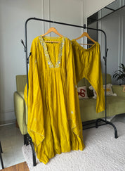 Pralambika Mul Chanderi Anarkali Dress