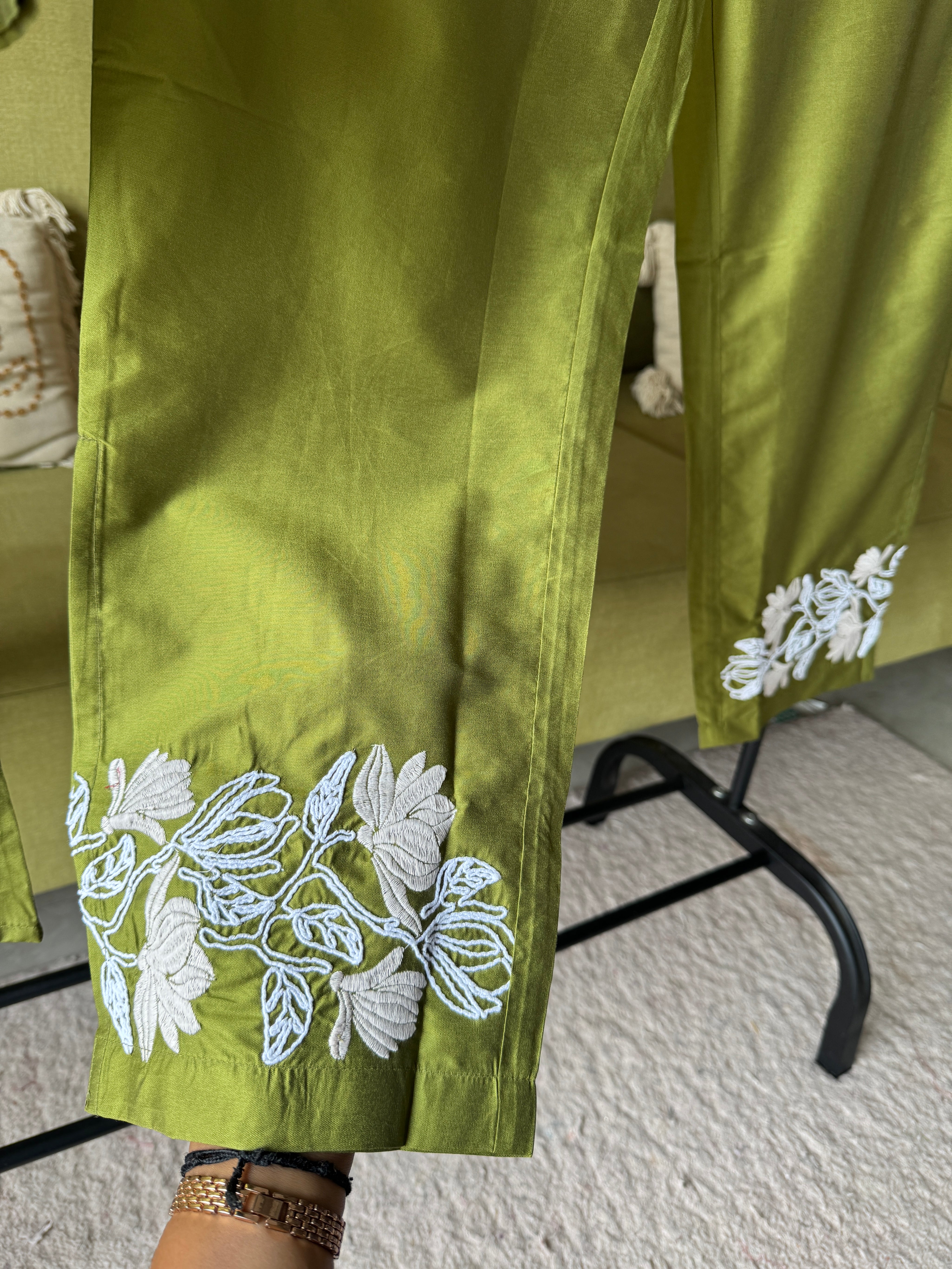 Palak Viscose Chanderi Coord Set