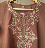 Meera Embroidered Cotton Dress