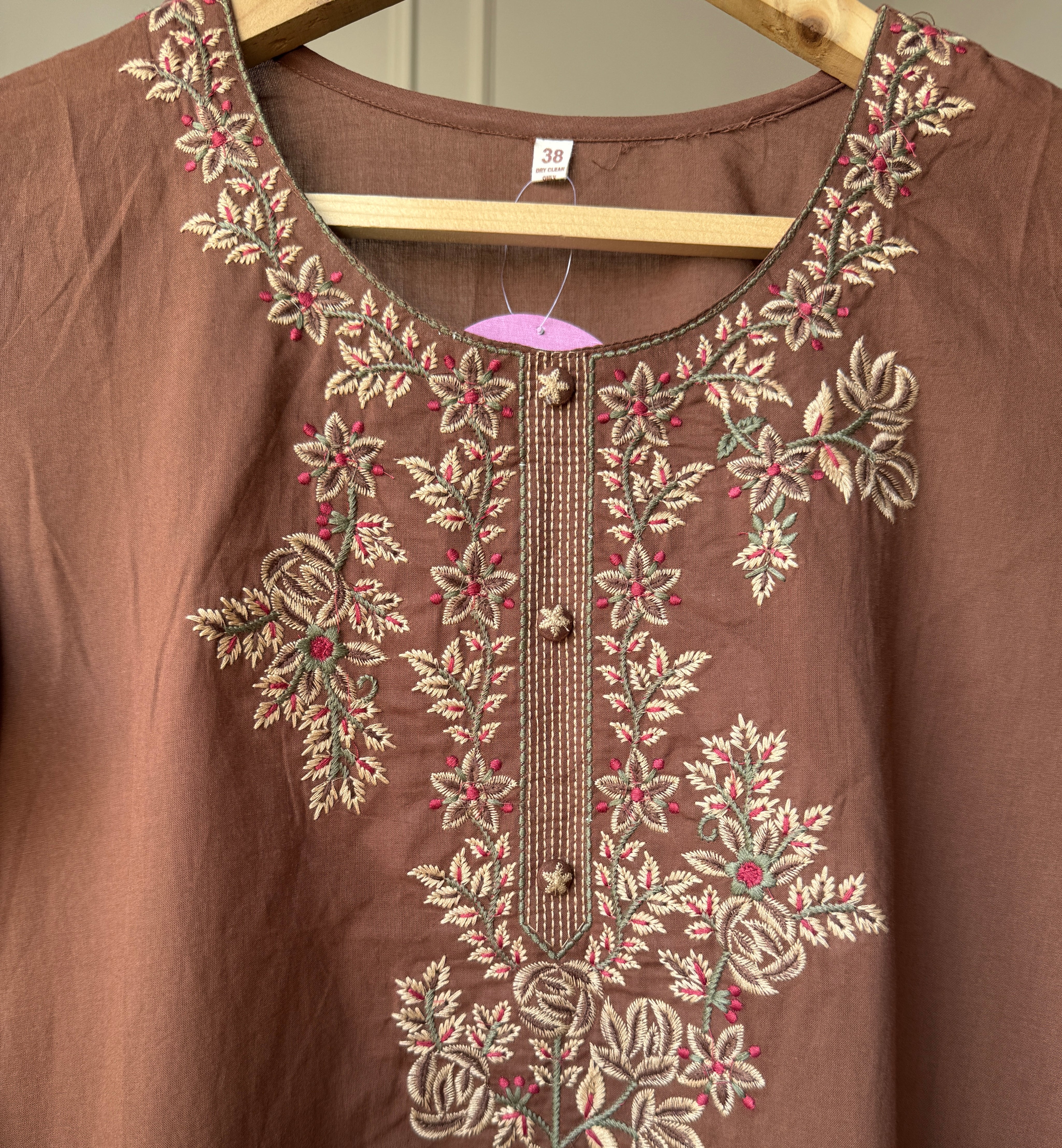 Meera Embroidered Cotton Dress