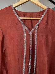 Vrinda Sequence Handwork Dress