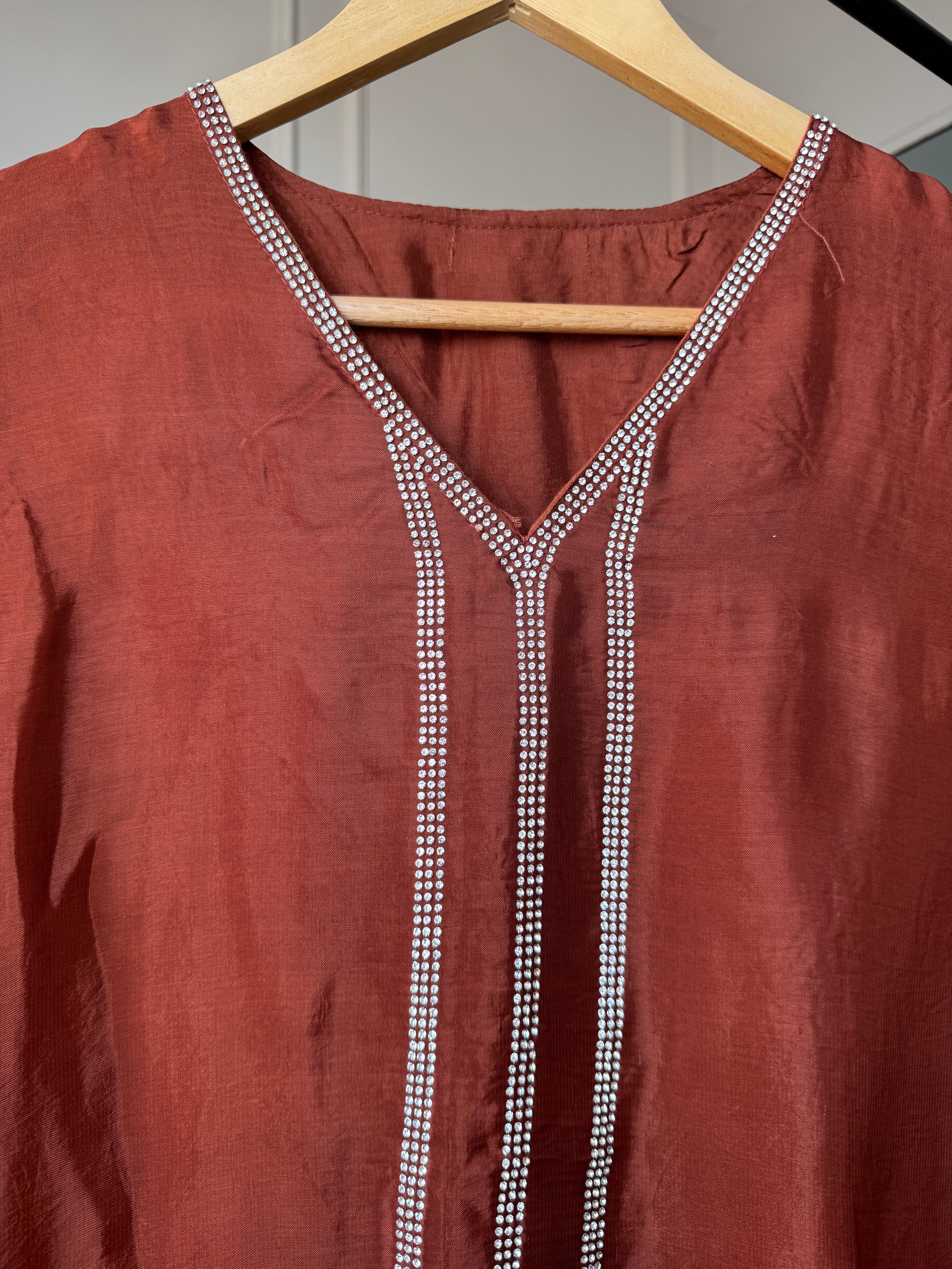 Vrinda Sequence Handwork Dress