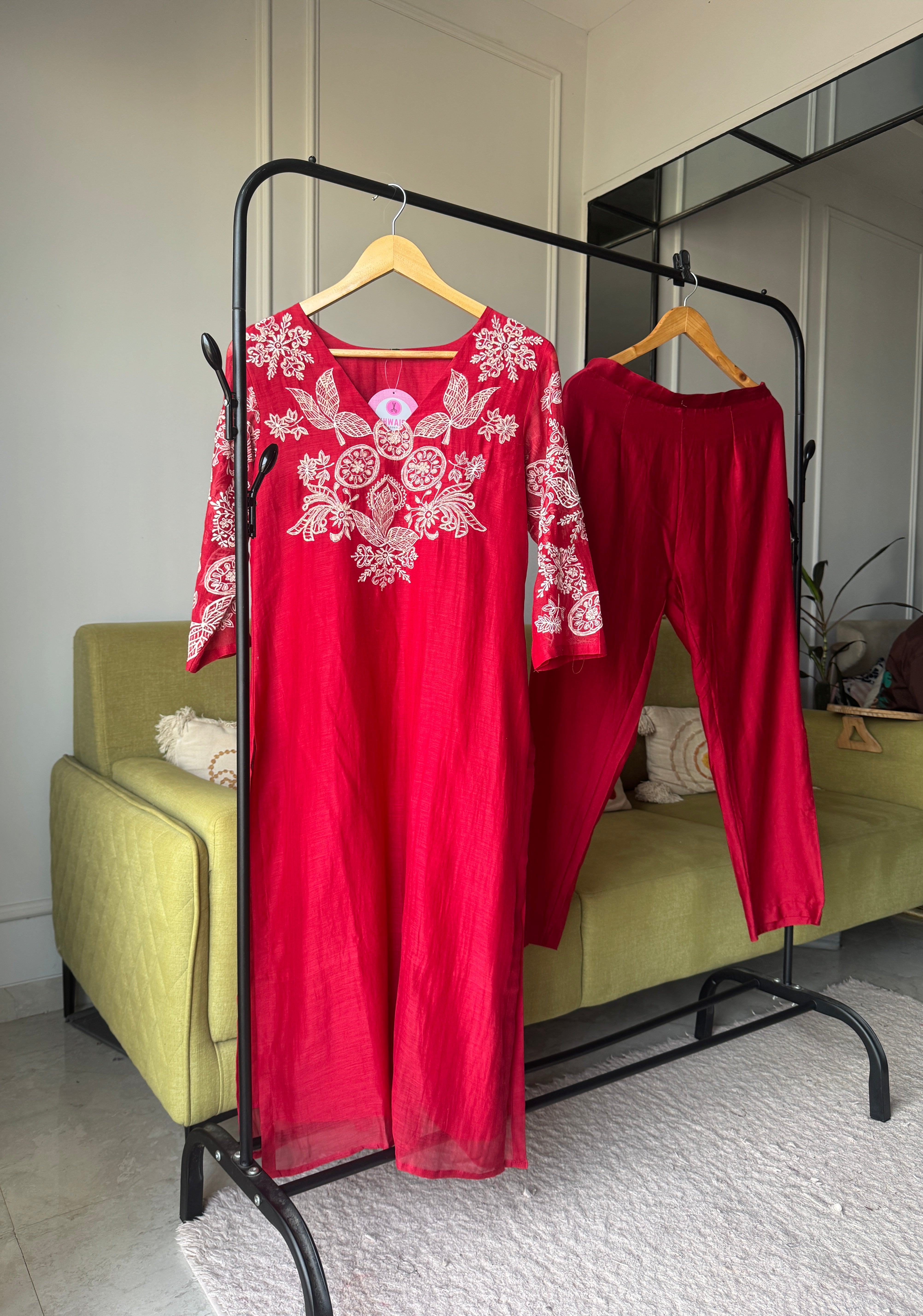 Varsha Mul Chanderi Embroided Dress