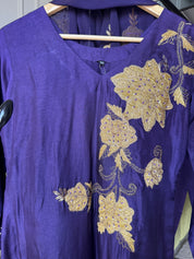 Hetal Handwork Dress-Purple