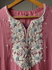 Kashish dangling pearl detailing dress with tulip pants