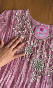 Chandni Hand Work Coords- Pink