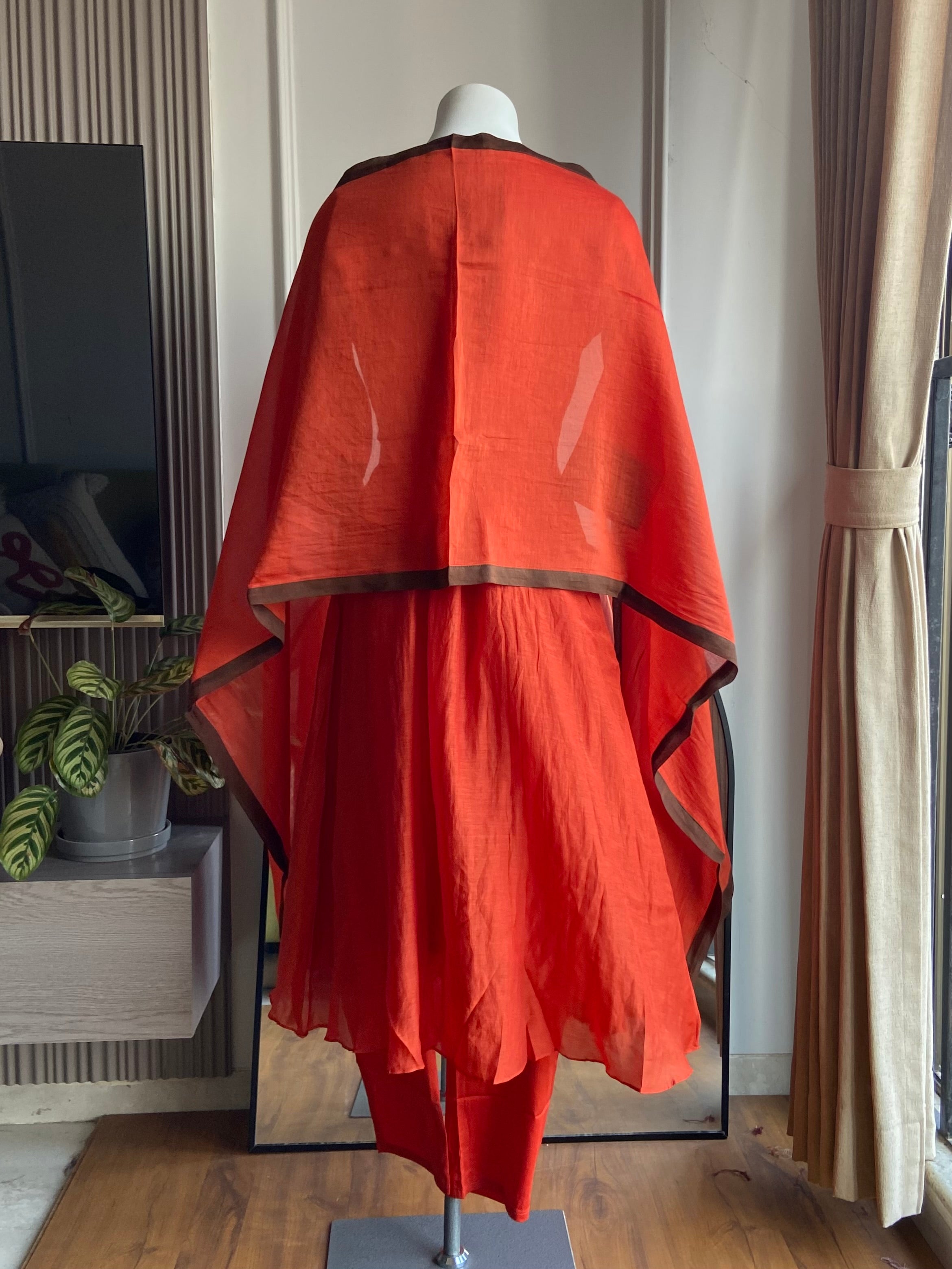 Arohi Tassel And Kaudi Latkan Dress- Red