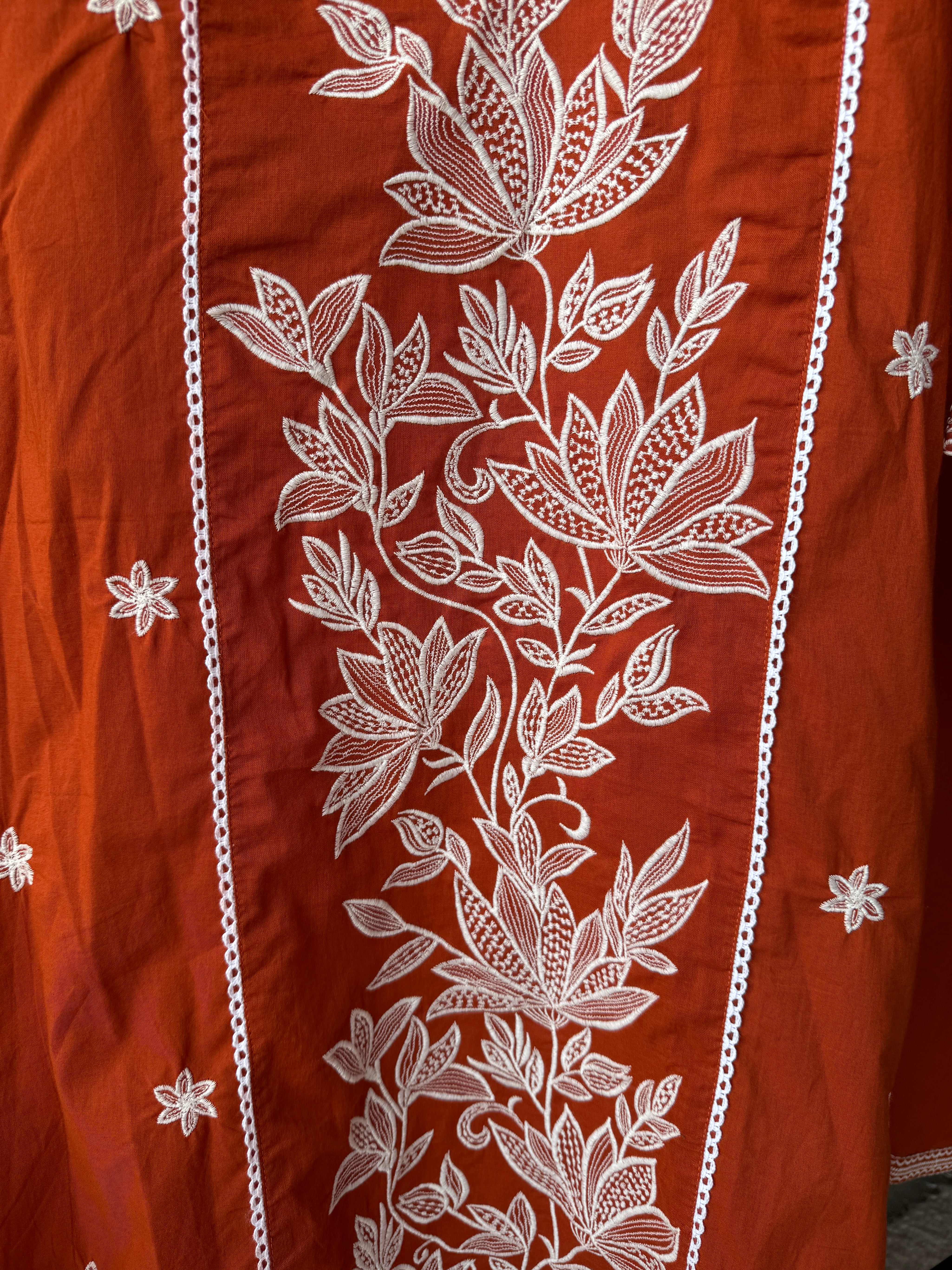 Neelam Cotton Embroided Drees