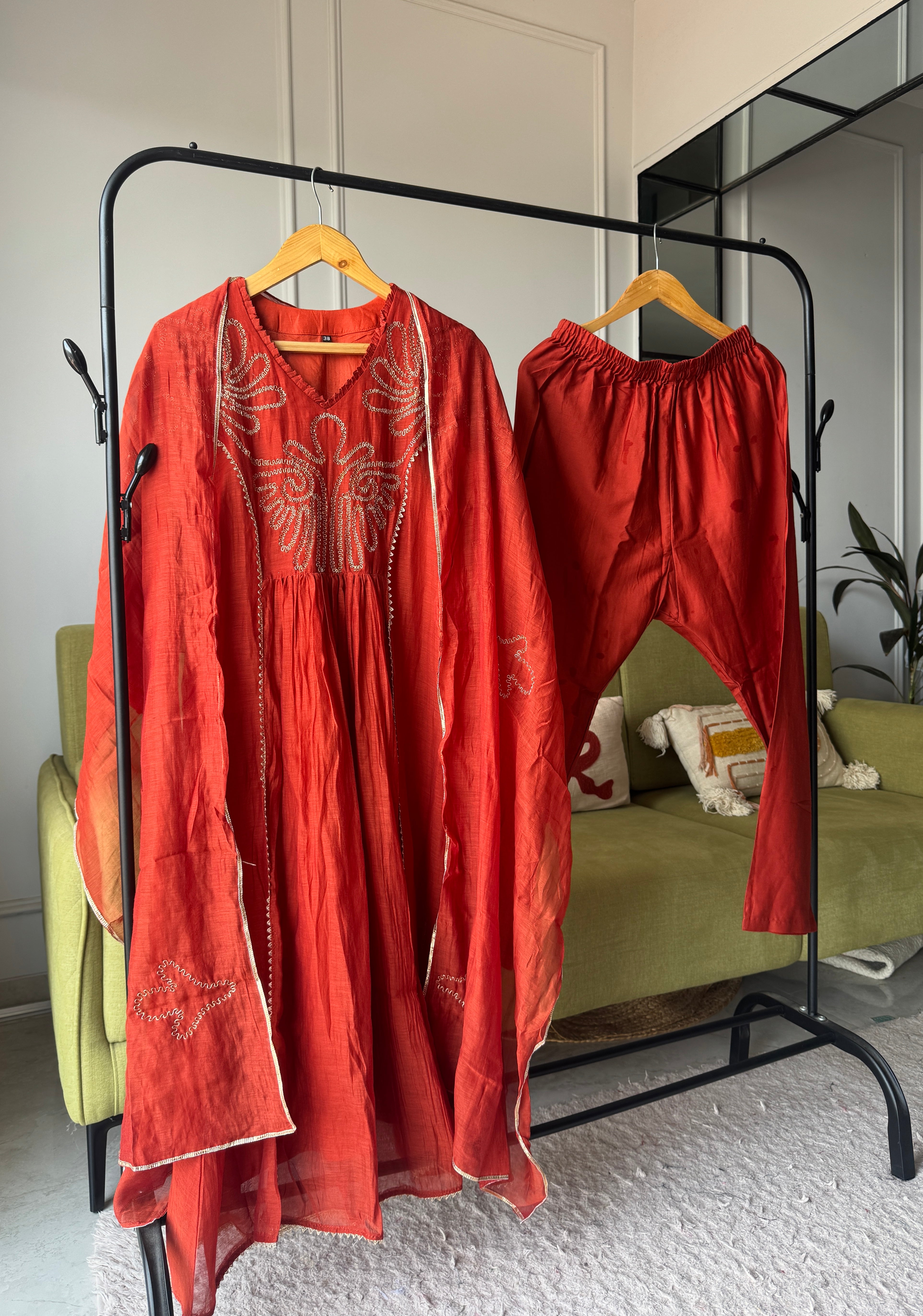 Sunita Mul Chanderi Dress