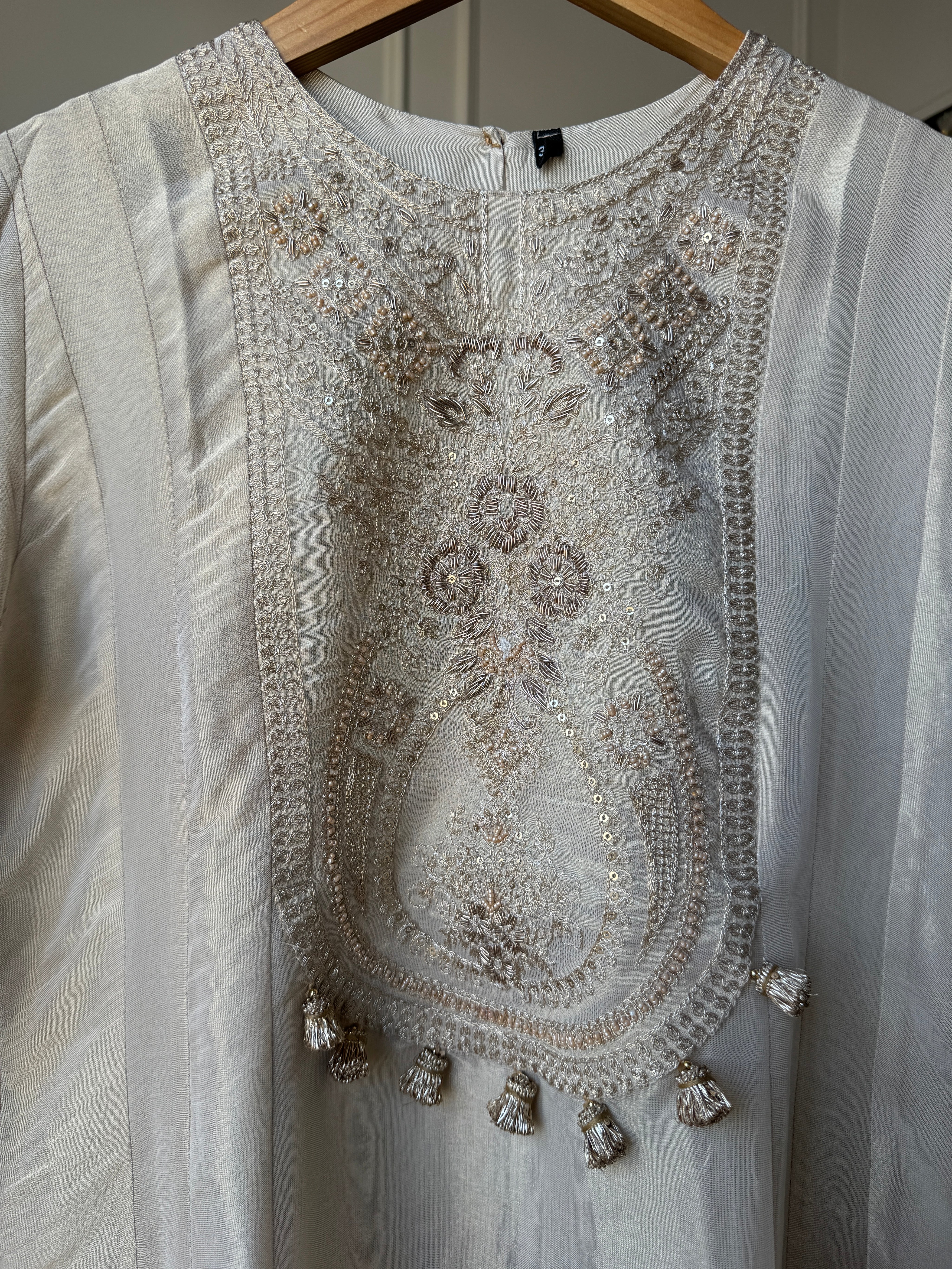 Prapti Tissue Zari Work Dress