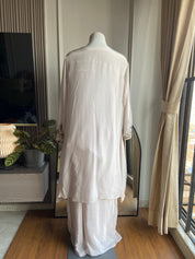 Heer Leheriya hand work cape plazo coord set