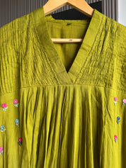 Tani Cotton Embroided Anarkali  Dress