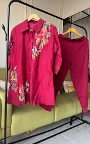 Tara Mul Chanderi Coord Set