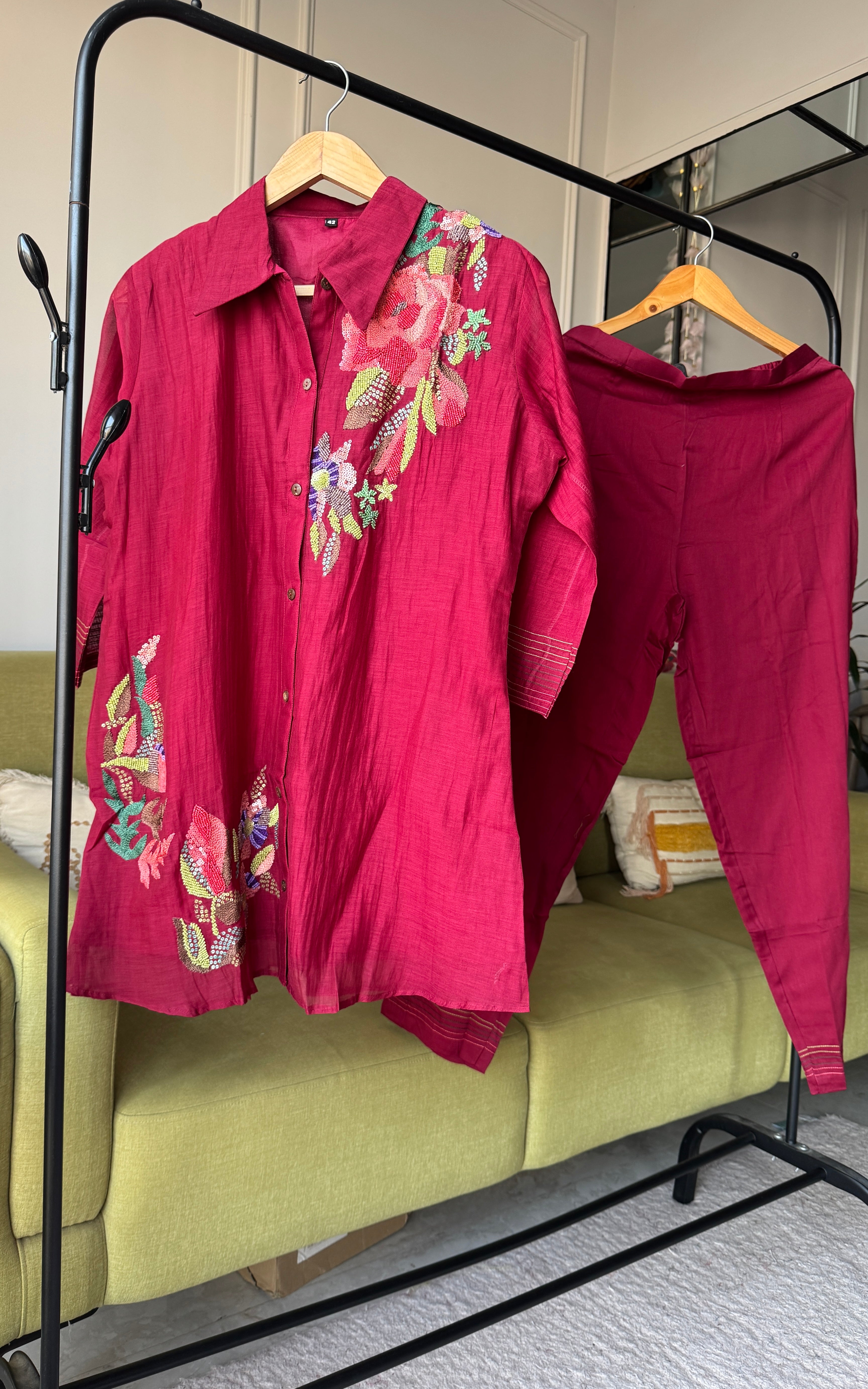 Tara Mul Chanderi Coord Set