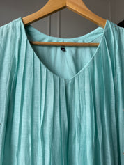 Priyanka Mul Chanderi Pleated Handwork Dress