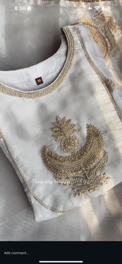 Kiara Tissue Zari Work Dress