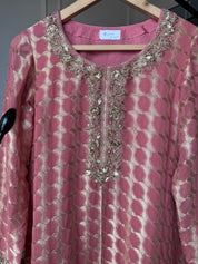 Rita Handwork Coord Set- Pink