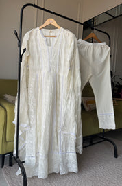 Payal Lakhnawi Anarkali Dress- White