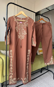 Meera Embroidered Cotton Dress