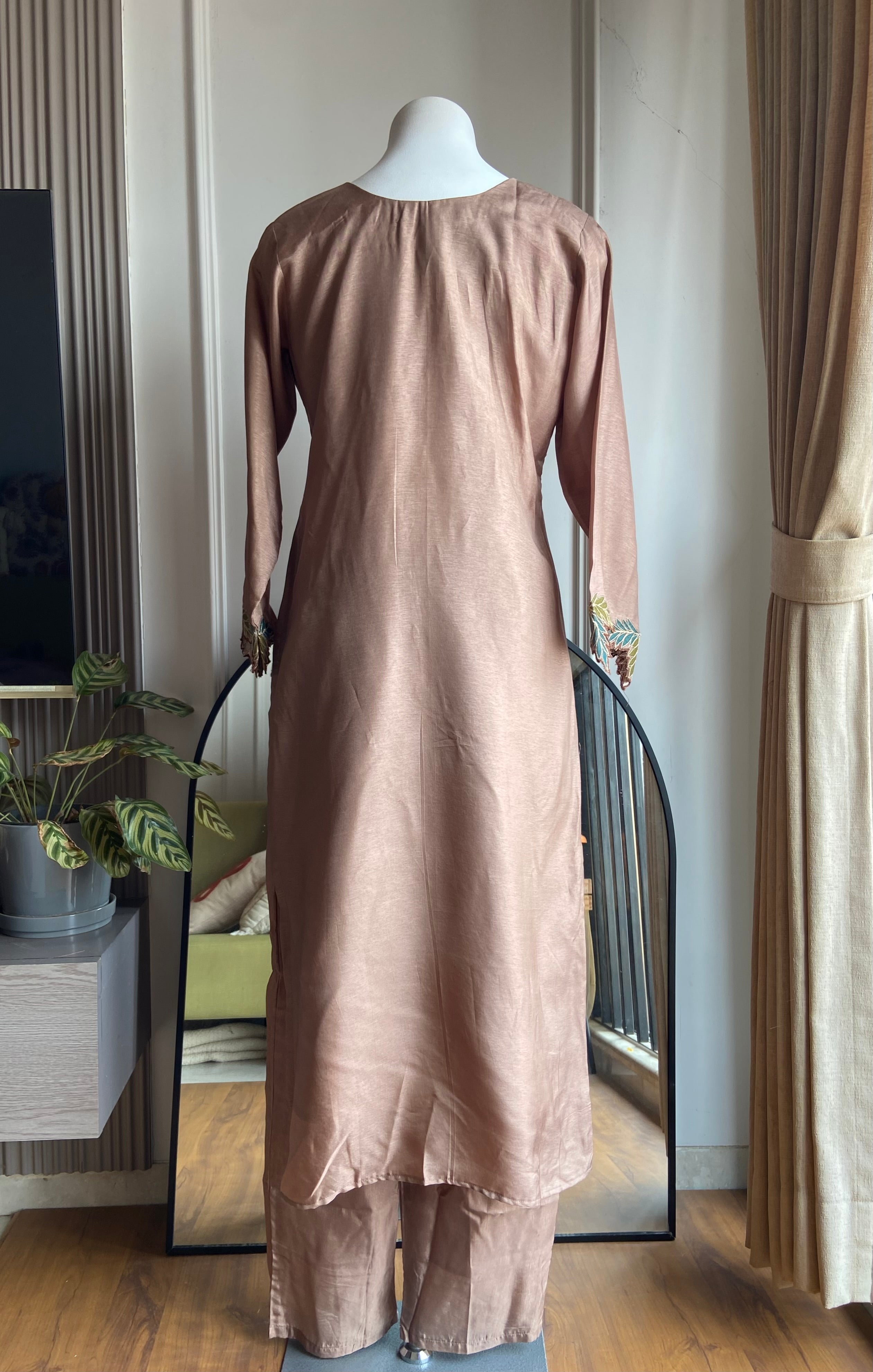 Rekha gotta patti and patch work (Chiku colour )