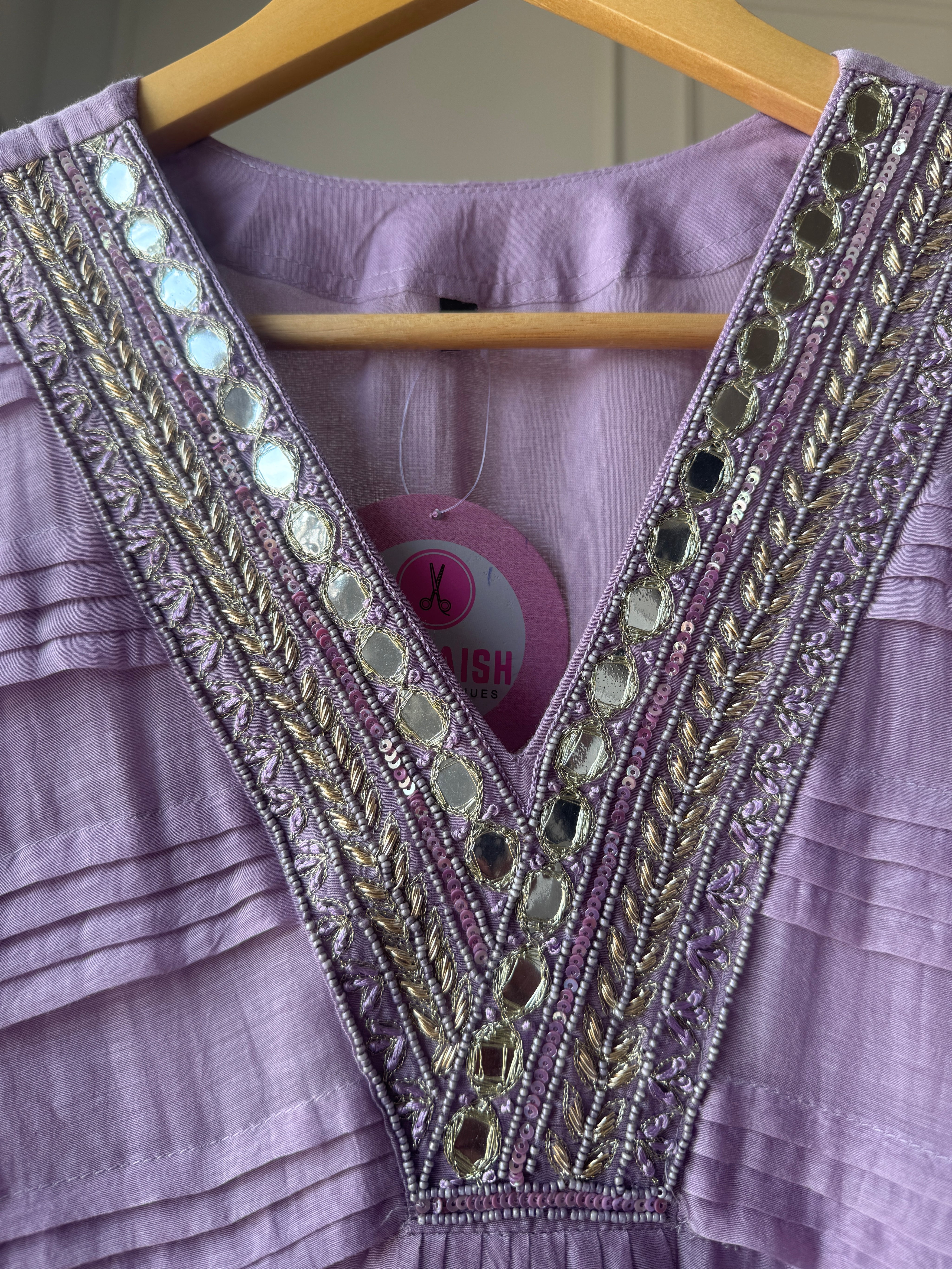 Dua Mul Chanderi Aline Dress (Make to Order)