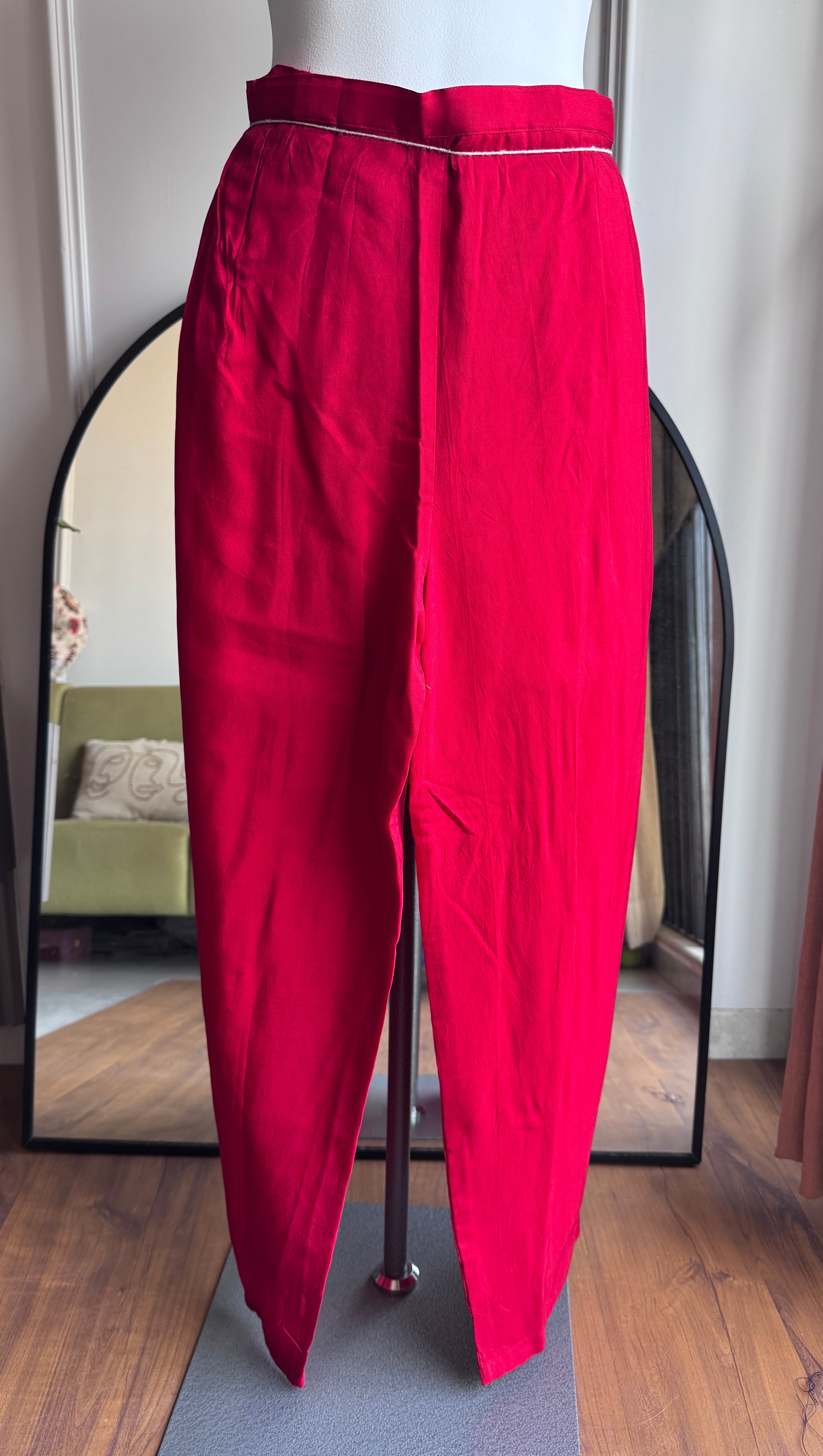 Purti Handwork Dress- Red