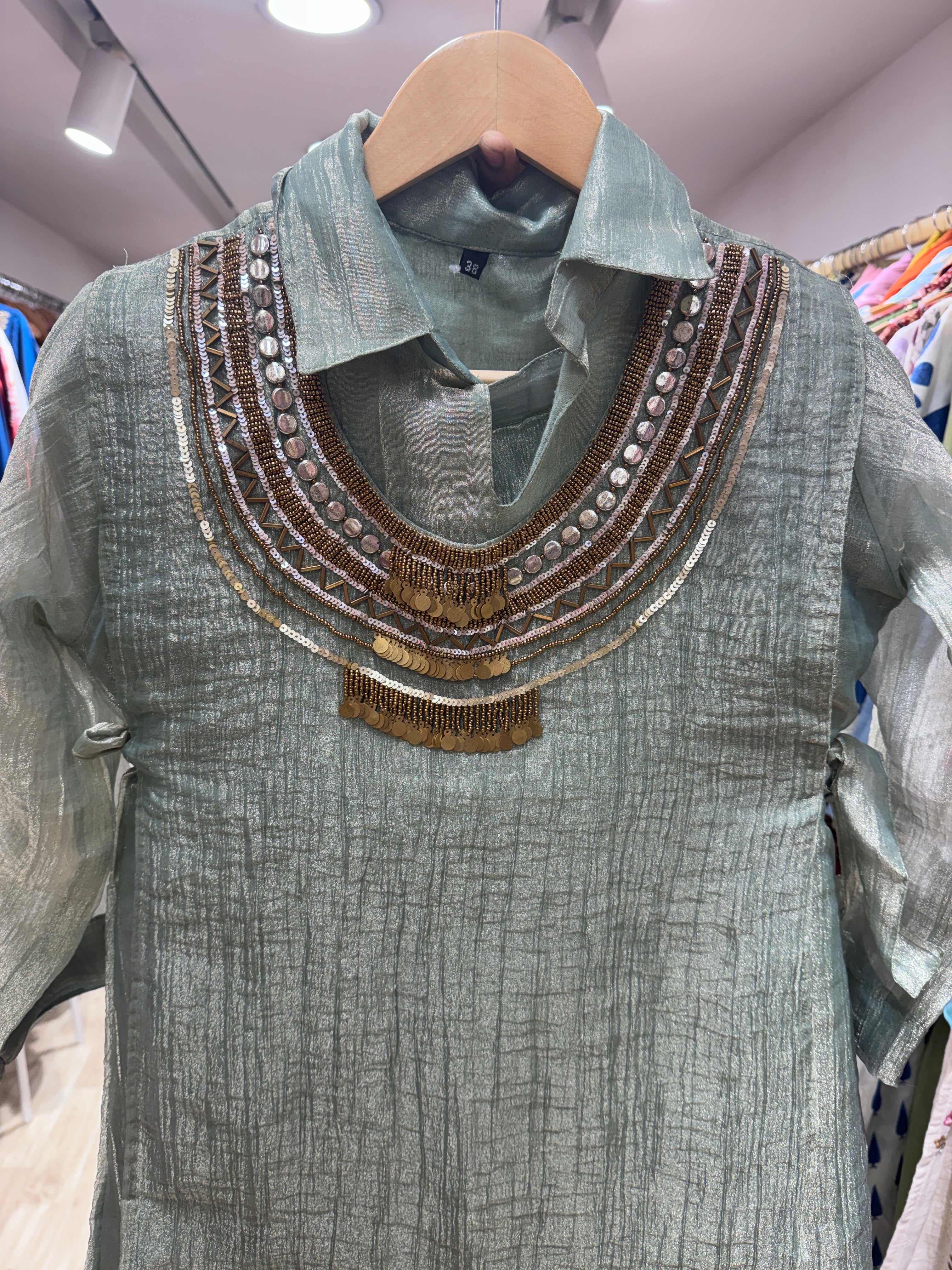 Maitri Three Piece Coords (Preorder 7-10 days) - Powder Green
