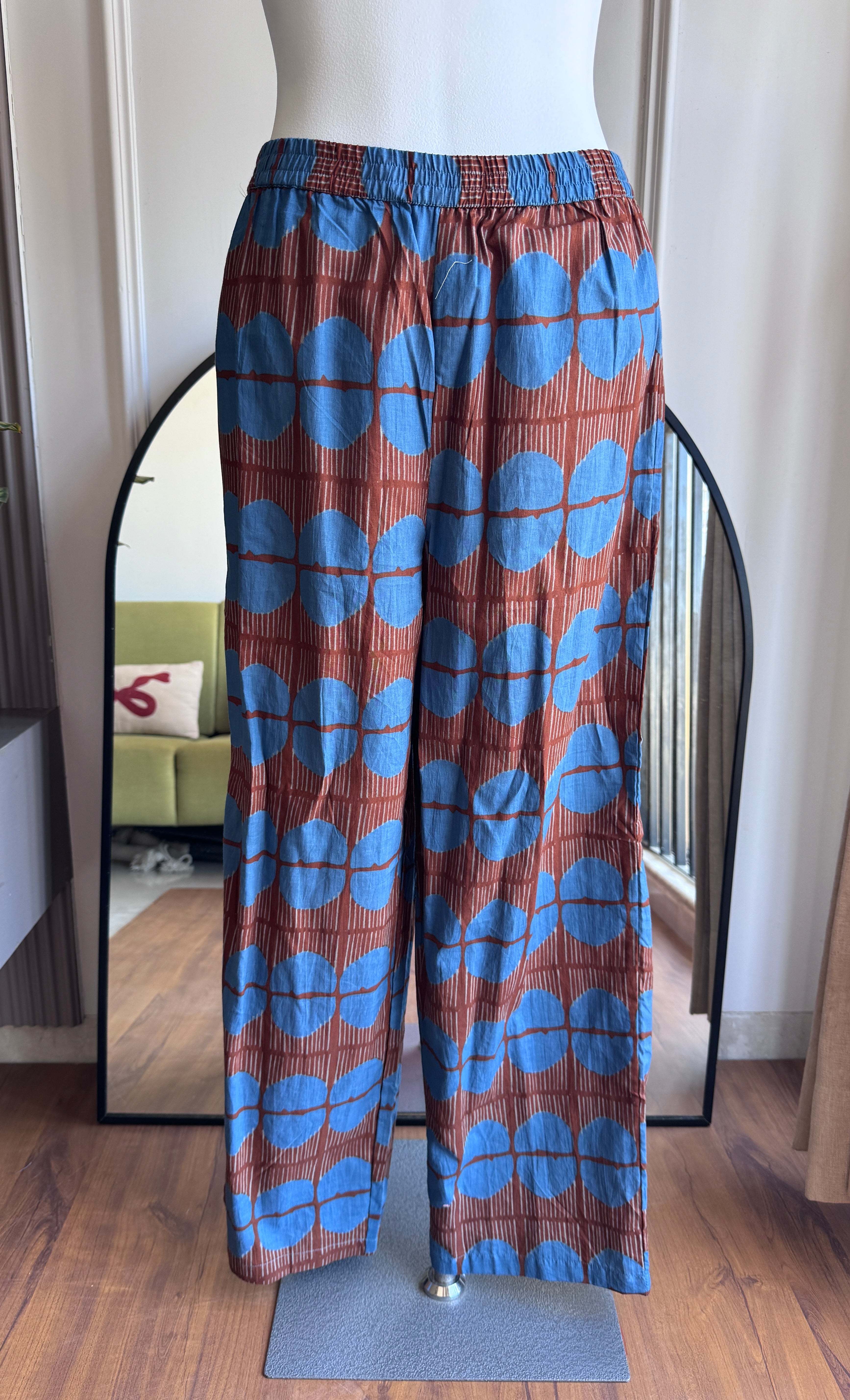 Ravina Abstract Cotton Coords - Blue