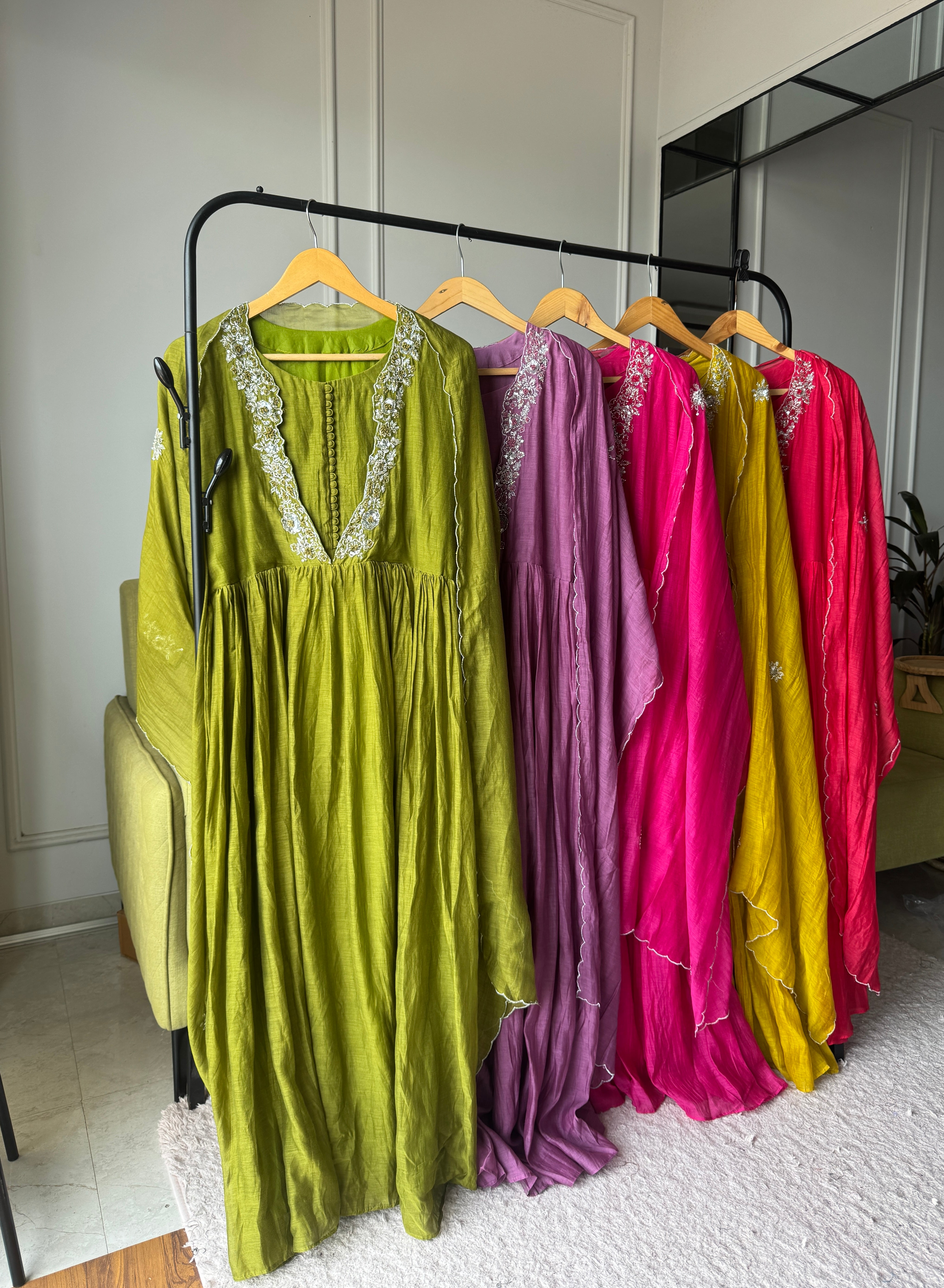 Pralambika Designer neck anarkali dress
