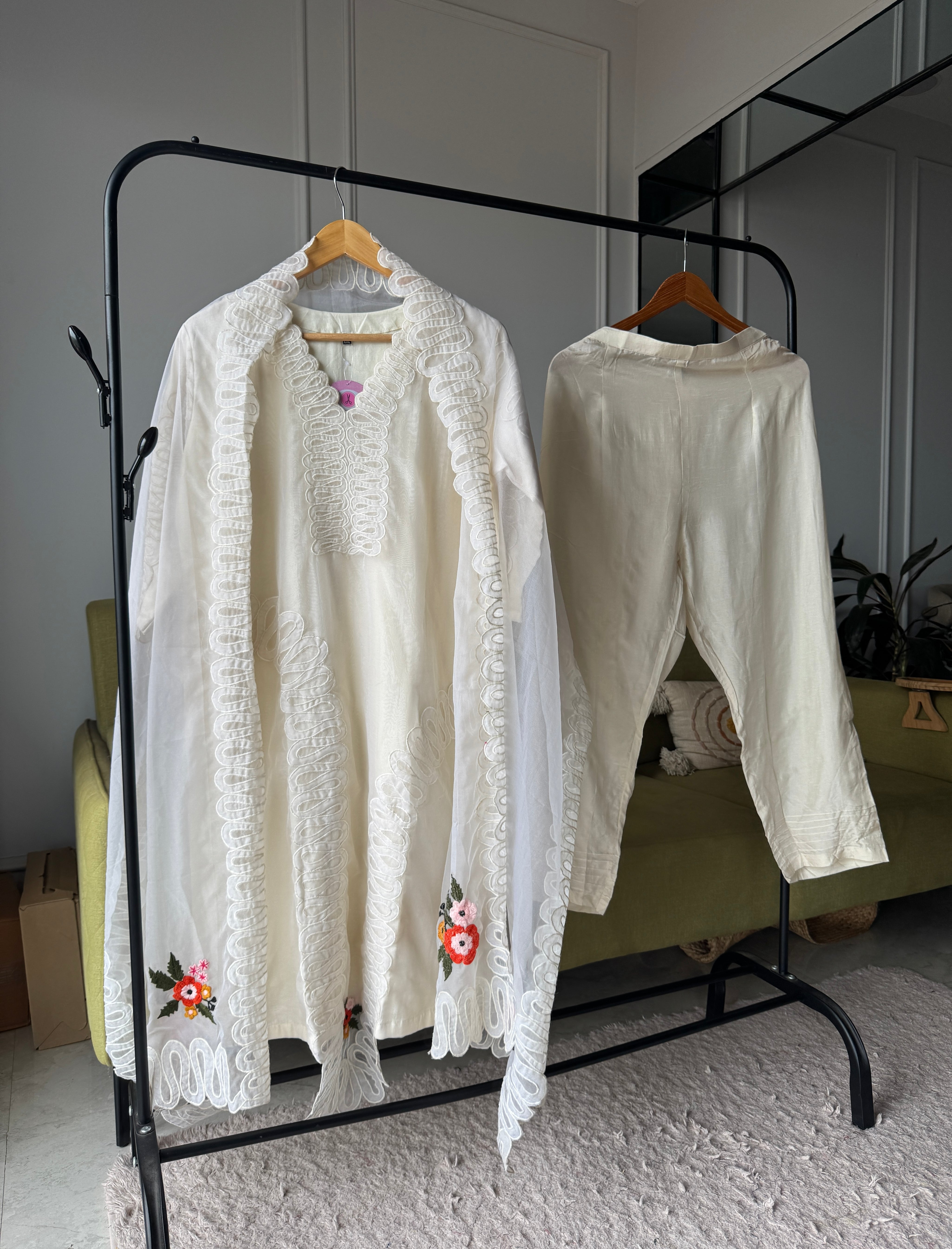 Dhanshree Less Embroided Set