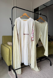 Purvi Embroided Dress- White