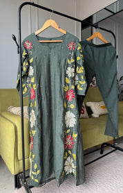 Bhavana Mul Chanderi Patchwork Dress